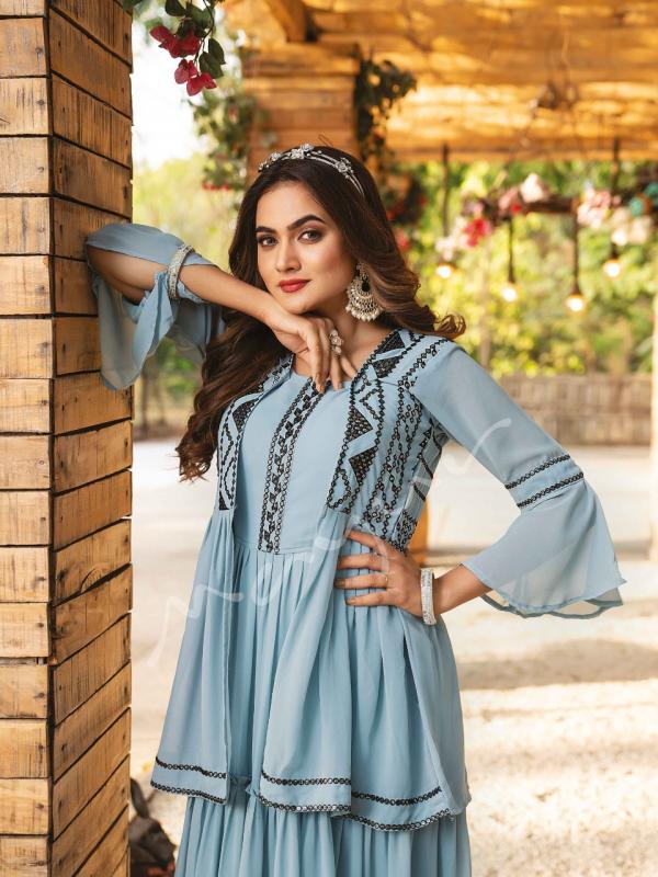 Mayur Wedding Dhamal Georgette Designer Kurti Collection